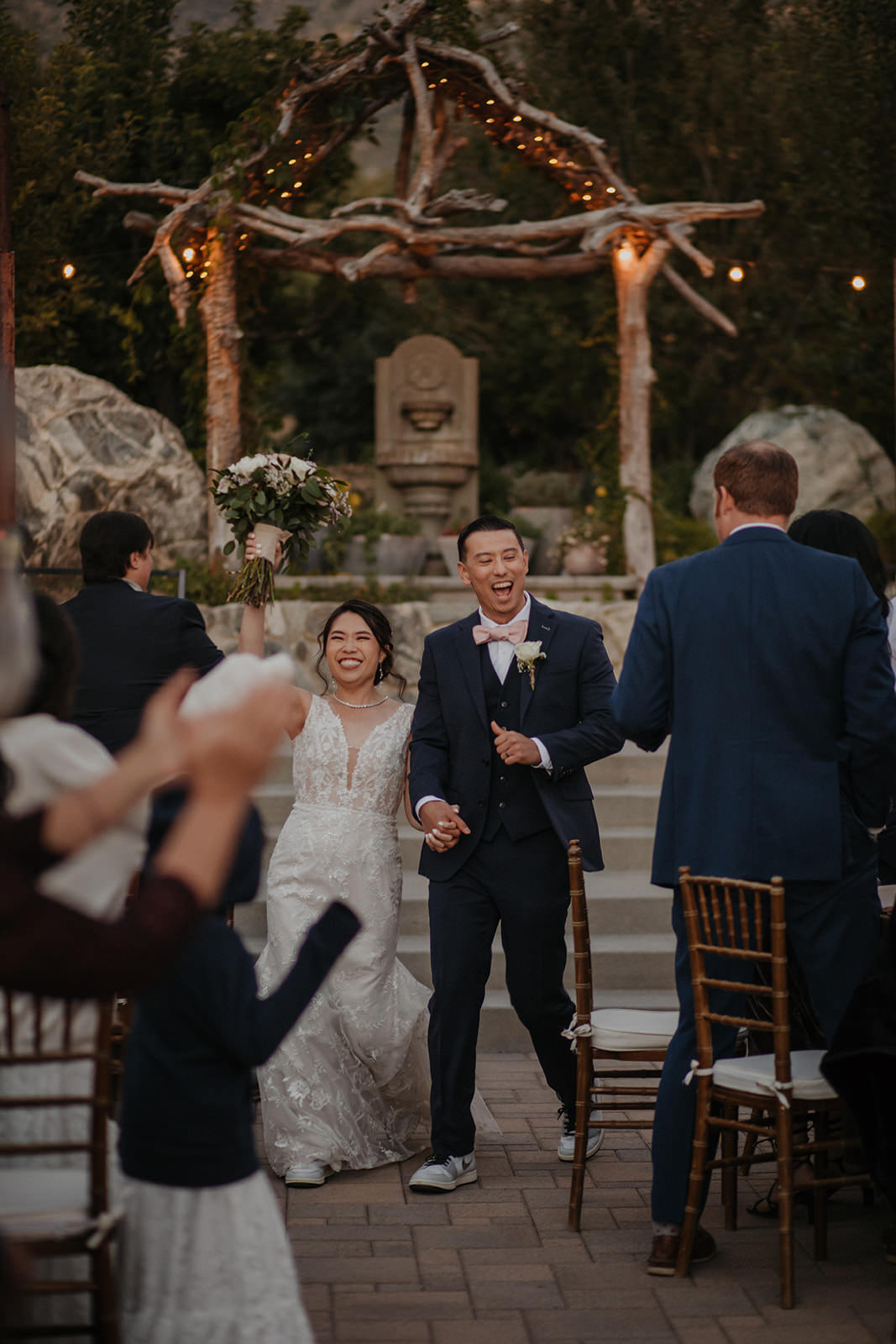 Grand entrance at the homestead in oak glen.