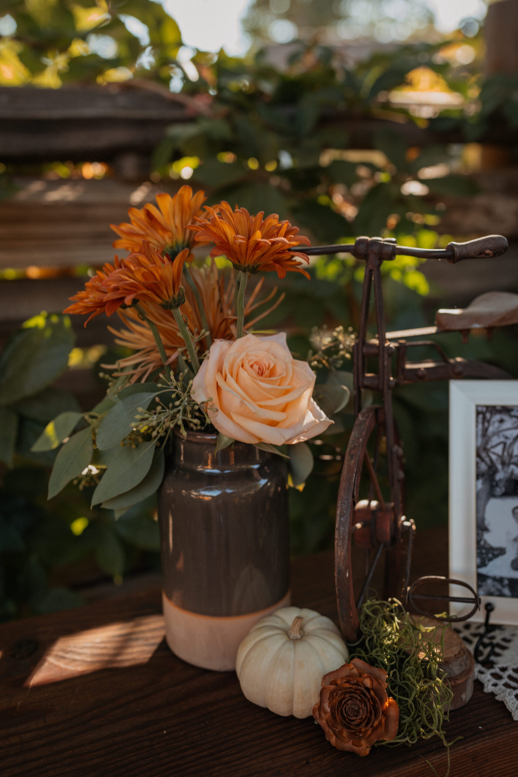 Floral Decor at the homestead in Oak Glen California